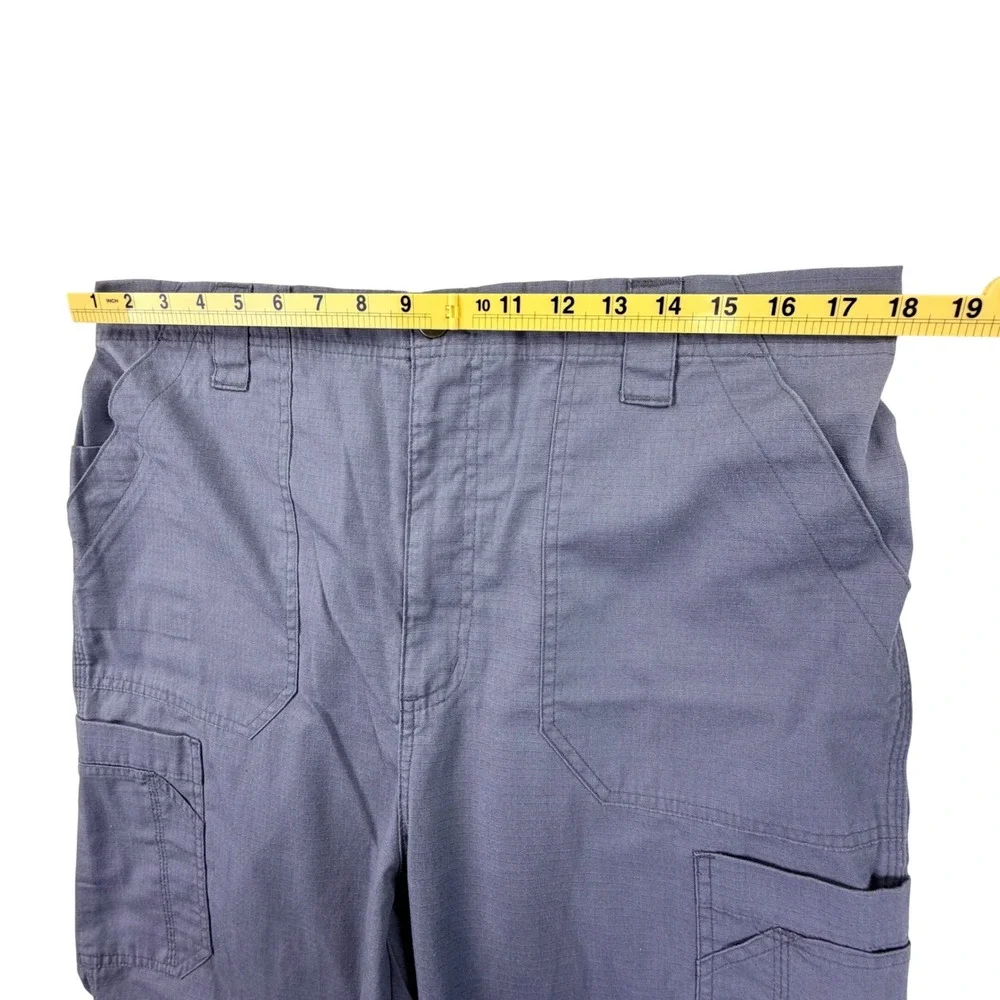 Carhartt Cargo Scrub Pants Men Large Regular Gray Cotton Blend Ripstop C54108